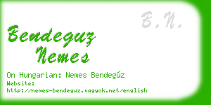 bendeguz nemes business card
